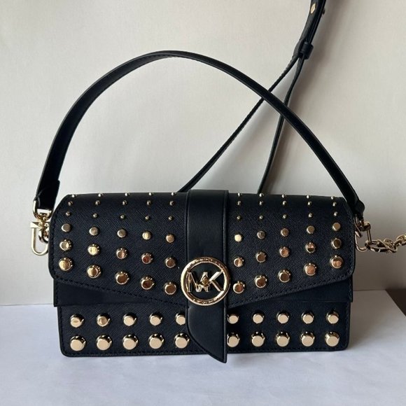 NWT $498 MICHAEL Michael Kors Greenwich Med Convertible shoulder bag - Picture 1 of 5